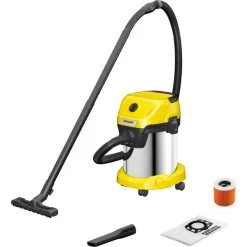 Kärcher WD 3 S V-17/4/20 17 L Aspirateur Sans Sac Sec&humide 1000 W Sac à Poussière, Aspirateur Sec/humide