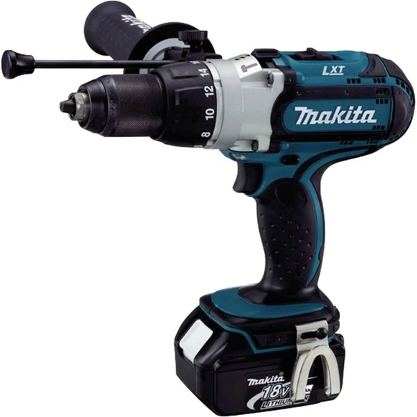 Makita DHP451RTJ Perceuse Sans Clé 2,5 Kg Noir, Gris, Turquoise, Perceuse à Percussion