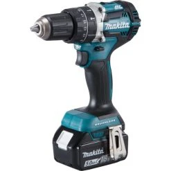Makita DHP484RTJ Perceuse Sans Clé 1,8 Kg Noir, Bleu, Perceuse à Percussion