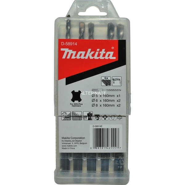 Makita D-58914 Foret Ensemble De Forets 5 Pièce(s), Jeu De Mèches De Perceuse 3 Makita D-58914 Foret Ensemble De Forets 5 Pièce(s), Jeu De Mèches De Perceuse