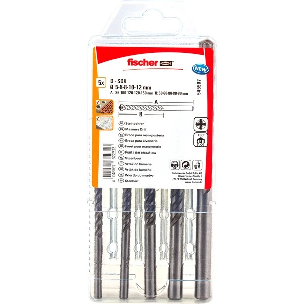 Fischer D-SDX SET 545507, Jeu De Mèches De Perceuse – Image 2